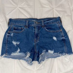 Old navy boyfriend jean shorts size 0